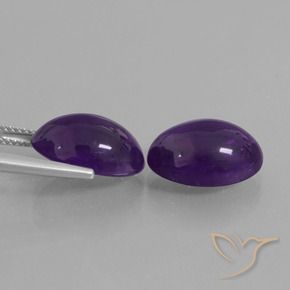 12.30 ct natürliche tiefviolett Amethyst-Edelsteine, Oval, Transparent