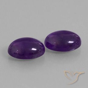 12.68 ct natürliche tiefviolett Amethyst-Edelsteine, Oval, Transparent