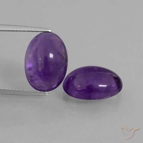 10.95ctw Natürlicher Mittelviolett Amethyst, Oval, Transparent