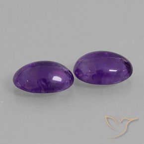 10.95 ct natürliche Mittelviolett Amethyst-Edelsteine, Oval, Transparent