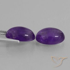 12.70 ct natürliche Mittelviolett Amethyst-Edelsteine, Oval, Transparent