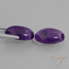 11.45 ct natürliche Mittelviolett Amethyst-Edelsteine, Oval, Transparent