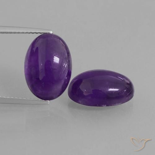 12.78ctw Natürlicher Mittelviolett Amethyst, Oval, Transparent