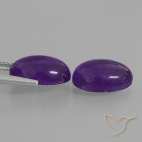 12.78 ct natürliche Mittelviolett Amethyst-Edelsteine, Oval, Transparent