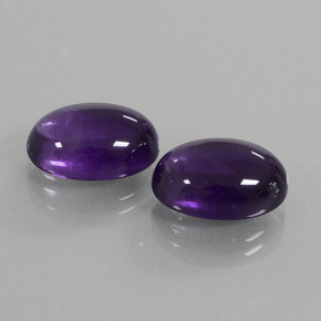 12.84 ct natürliche tiefviolett Amethyst-Edelsteine, Oval Schliff, Transparent
