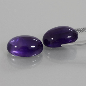 12.84 ct natürliche tiefviolett Amethyst-Edelsteine, Oval Schliff, Transparent