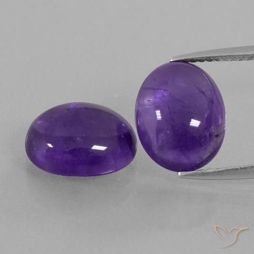 7.52ctw Natürlicher Mittelviolett Amethyst, Oval, Transparent