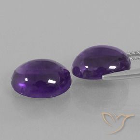 6.89 ct natürliche Mittelviolett Amethyst-Edelsteine, Oval, Transparent