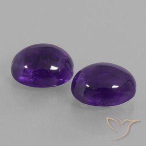 8.45 ct natürliche Mittelviolett Amethyst-Edelsteine, Oval, Transparent