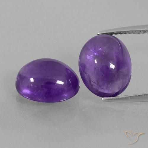 7.53ctw Natürlicher Mittel-helles Violett Amethyst, Oval, Transparent