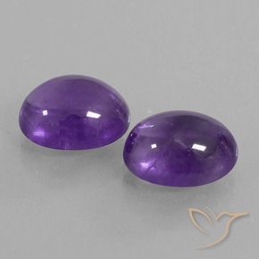 7.53 ct natürliche Mittel-helles Violett Amethyst-Edelsteine, Oval, Transparent