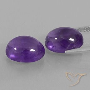 7.53 ct natürliche Mittel-helles Violett Amethyst-Edelsteine, Oval, Transparent