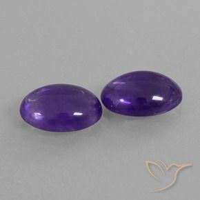 10.31 ct natürliche tiefviolett Amethyst-Edelsteine, Oval, Transparent