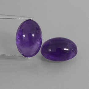  ct natürliche Violett Amethyst-Edelsteine, Oval Schliff, Transparent