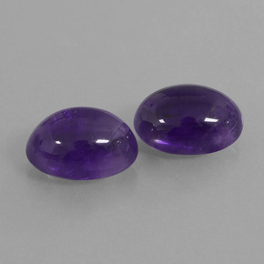 ct natürliche Violett Amethyst-Edelsteine, Oval Schliff, Transparent