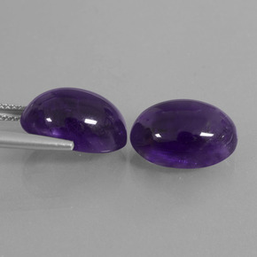  ct natürliche Violett Amethyst-Edelsteine, Oval Schliff, Transparent
