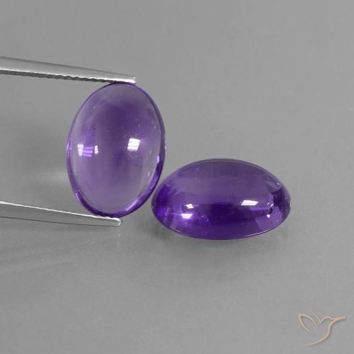 10.67ctw Natürlicher Mittelviolett Amethyst, Oval, Transparent