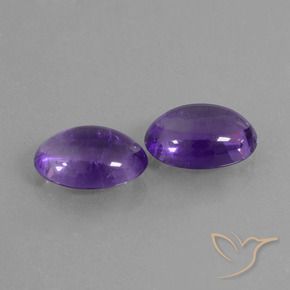 10.67 ct natürliche Mittelviolett Amethyst-Edelsteine, Oval, Transparent