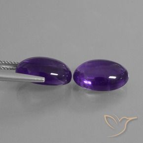 11.97 ct natürliche Mittelviolett Amethyst-Edelsteine, Oval, Transparent