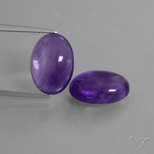 10.26ctw Natürlicher Mittelviolett Amethyst, Oval, Transparent