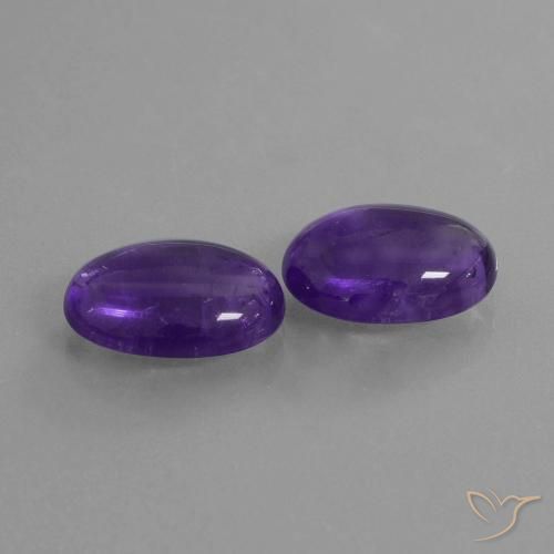10.26 ct natürliche Mittelviolett Amethyst-Edelsteine, Oval, Transparent