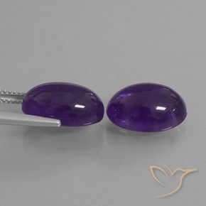 13.54 ct natürliche tiefviolett Amethyst-Edelsteine, Oval, Transparent