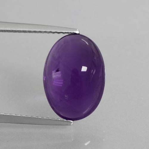 9,17 ctw natürlicher Dunkelviolett Amethyst, Oval Schliff, Transparent