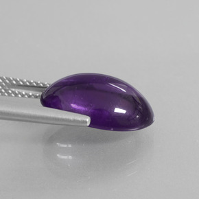 9,17 ctw natürlicher Dunkelviolett Amethyst, Oval Schliff, Transparent