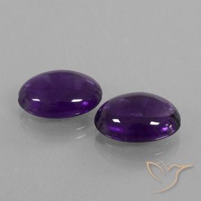 10.34 ct natürliche tiefviolett Amethyst-Edelsteine, Oval, Transparent
