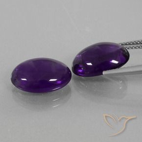 10.34 ct natürliche tiefviolett Amethyst-Edelsteine, Oval, Transparent