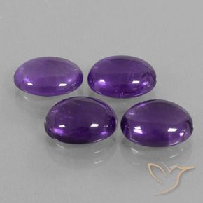 8.83 ct natürliche Mittelviolett Amethyst-Edelsteine, Oval, Transparent