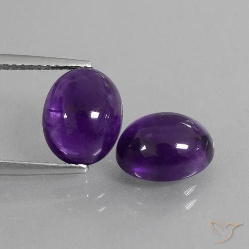 6.09ctw Natürlicher Mittelviolett Amethyst, Oval, Transparent