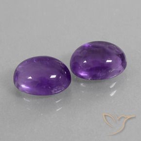5.80 ct natürliche Mittel-helles Violett Amethyst-Edelsteine, Oval Schliff, Transparent