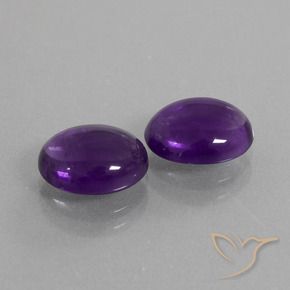 4.65 ct natürliche dunkelviolett Amethyst-Edelsteine, Oval, Transparent