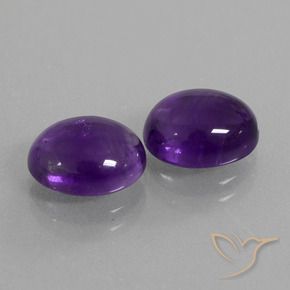 5.58 ct natürliche Mittelviolett Amethyst-Edelsteine, Oval, Transparent