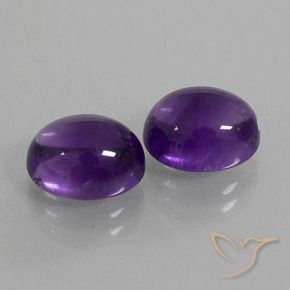 6.51 ct natürliche Mittelviolett Amethyst-Edelsteine, Oval, Transparent
