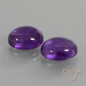 5.60 ct natürliche Mittelviolett Amethyst-Edelsteine, Oval, Transparent