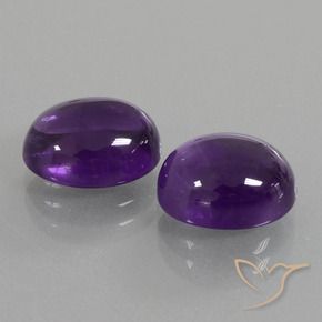 6.22 ct natürliche Mittelviolett Amethyst-Edelsteine, Oval, Transparent
