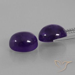 6.65 ct natürliche tiefviolett Amethyst-Edelsteine, Oval, Transparent