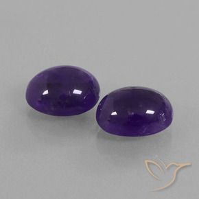 5.85 ct natürliche tiefviolett Amethyst-Edelsteine, Oval, Transparent