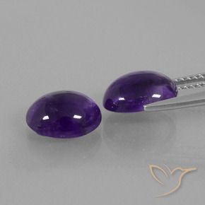 4.91 ct natürliche dunkelviolett Amethyst-Edelsteine, Oval, Transparent