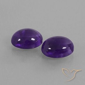 5.61 ct natürliche dunkelviolett Amethyst-Edelsteine, Oval, Transparent