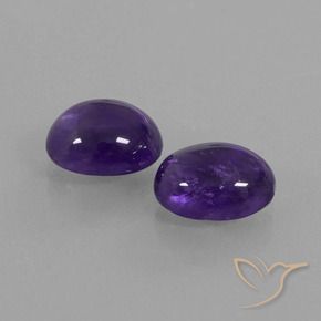 5.33 ct natürliche tiefviolett Amethyst-Edelsteine, Oval, Transparent