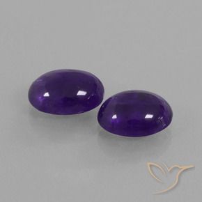 4.76 ct natürliche dunkelviolett Amethyst-Edelsteine, Oval, Transparent