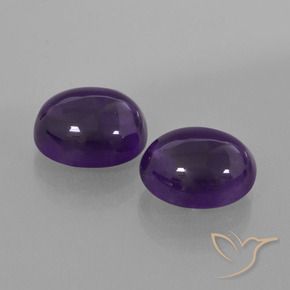 6.06 ct natürliche dunkelviolett Amethyst-Edelsteine, Oval, Transparent