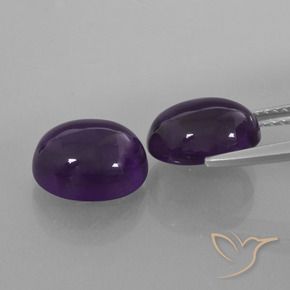6.06 ct natürliche dunkelviolett Amethyst-Edelsteine, Oval, Transparent