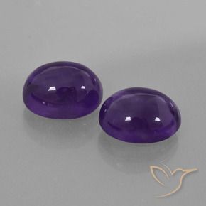 5.98 ct natürliche tiefviolett Amethyst-Edelsteine, Oval, Transparent