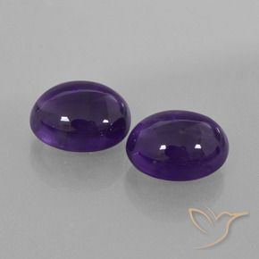 5.96 ct natürliche dunkelviolett Amethyst-Edelsteine, Oval, Transparent