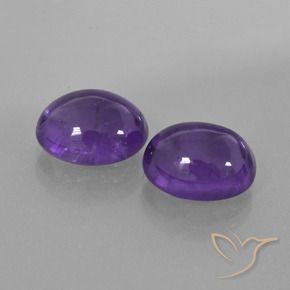 5.53 ct natürliche tiefviolett Amethyst-Edelsteine, Oval, Transparent