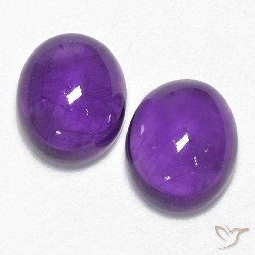 5.63ctw Natürlicher Mittel-helles Violett Amethyst, Oval, Transparent
